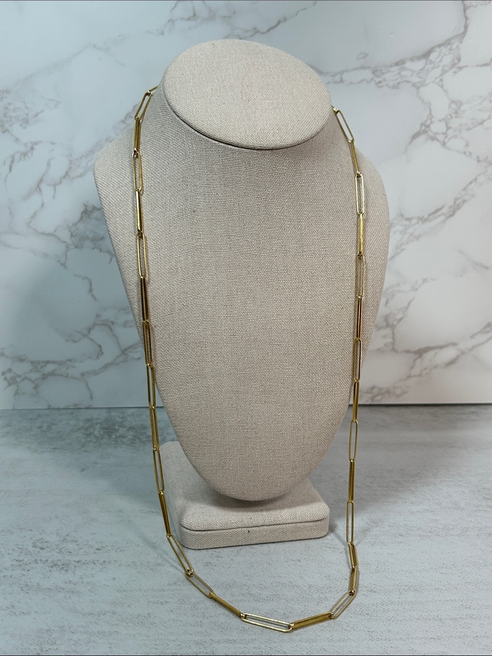 J. Crew 925 Sterling Gold Plated Paperclip Chain Necklace - Women Jewelry
